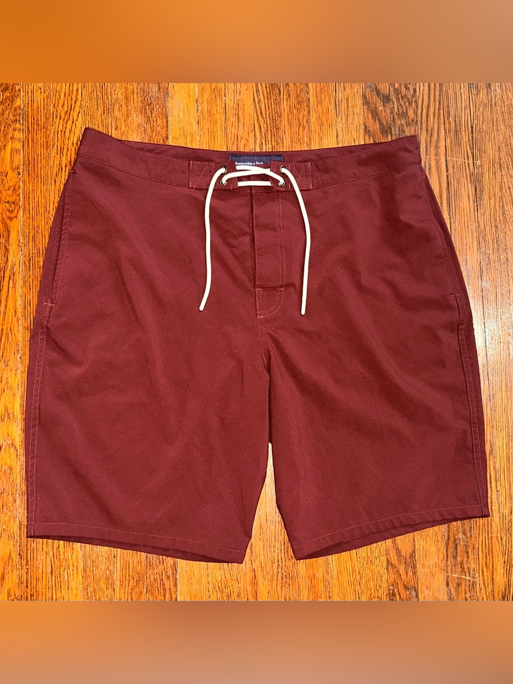 Men’s 36 Abercrombie $ Fitch Maroon Pocket Swim Shorts